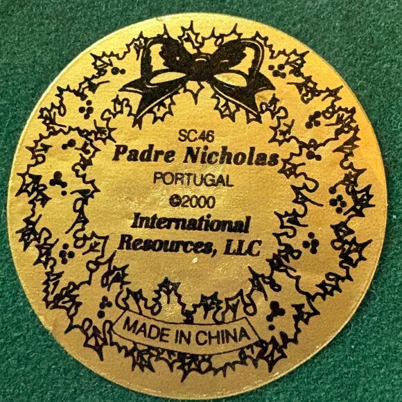 International Santa Portugal 2000 – Padre Nicholas Resin Figurine 4.25" Holiday - Picture 6 of 6